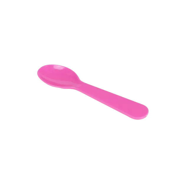 [4,000 ct] PS Plastic Tasting Spoon, Pink