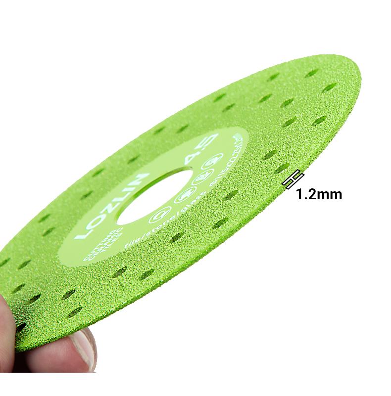 LOZLIN 3PCS/6PCS 4-1/2inch Tile Cutting Disc for Angle Grinder Glass Ceramic Marble Diamond Cutting Blade Disc for Grinding Blades Precision Jade