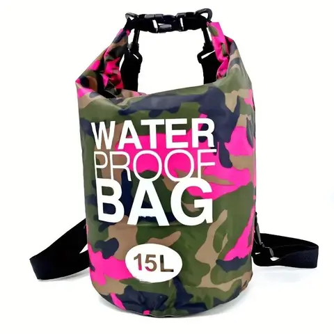 Camouflage Floating Drift Bag, Lightweight Dry Bag Backpack, Roll Top Bag to Keep Equipment Dry, Dry Bags Waterproof, Boating Accessory, Boat Stuff, Suitable for Kayaking, Rafting, Boating, Swimming