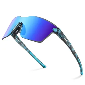 KastKing Tarkio Polarized Fishing Sunglasses Large Single PC Lenses Rimless Wrap Design UV400 Protection Sports Sunglasses with 2.0MM Polycarbonate Lenses and Oleophobic Coating sunnies tiktokshopspringglowup SummerVibes