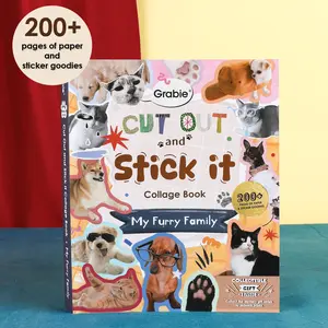 Grabie 200+ Pages My Furry Family Collage Activity Book, Tiktokshopstockup, Tiktokshopmothersday