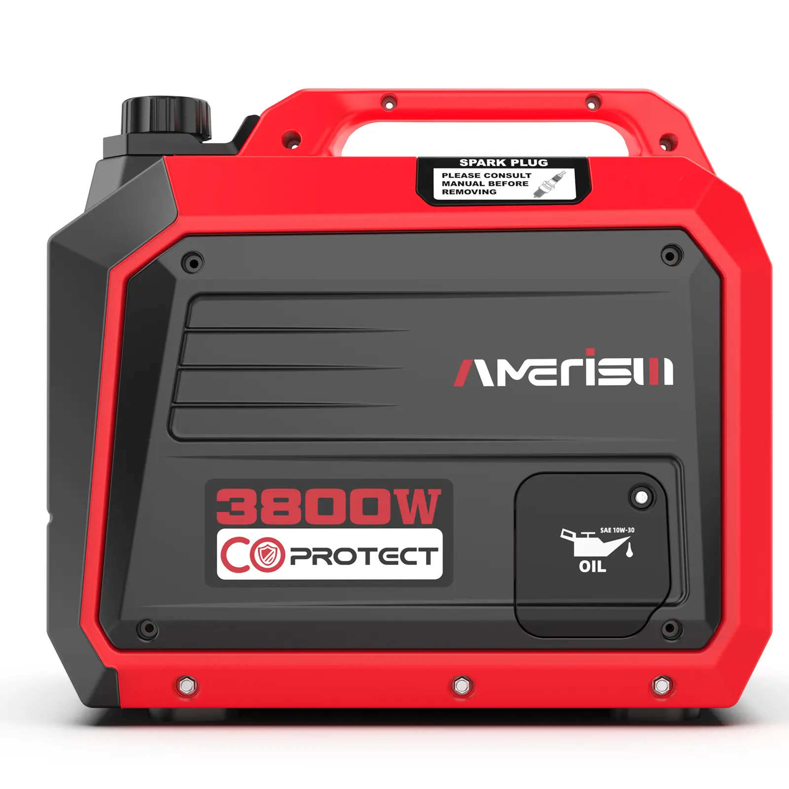 AMERISUN 3800W Portable Inverter Generator, Hurricane season, Outdoor Generator, Gas Powered, Long Runtime Gas Generator for Camping, Tailgating, Home Emergency Use, EPA Compliant(AL5035C), generators for house power
