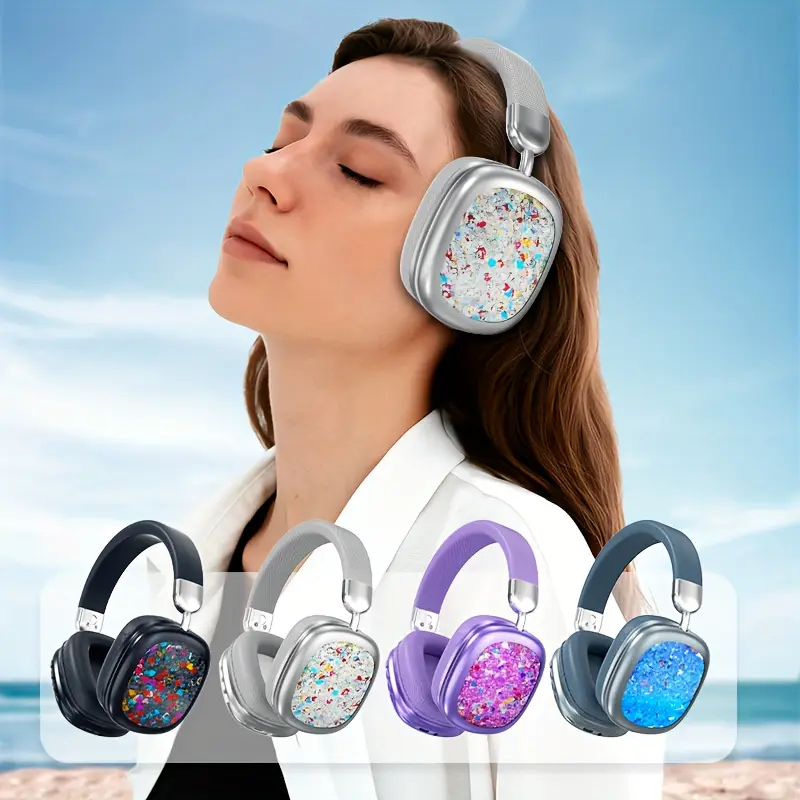 MAKUPARTIST Over Ear Wireless Bluetooth Headphones - USB-C Charging, High-Definition Audio, Sweat-Resistant Foam Ear Cups, Multi-Device Compatibility, Manufacturer Warranty, Ideal for Travel & Office, Soundproof Computer Headset Durable, Noise Cancel
