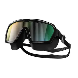 Adult Wide View Mirrored Swim Goggles, Anti-Fog Leakproof Waterproof Goggles with UV Protection, Adjustable Strap for Men & Women, for Pool, Beach & Diving, Perfect for Summer Vibes summerwins,summerwins