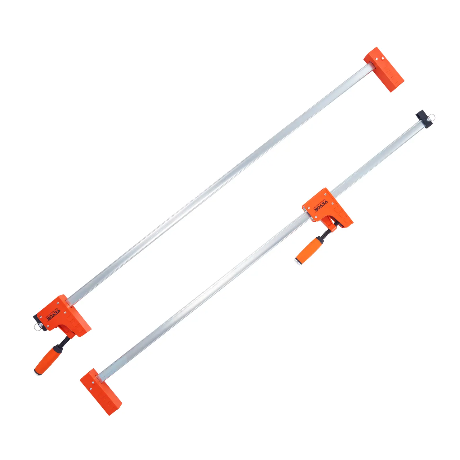 【summerfinds】VEVOR Bar Clamps for Woodworking, 2-Pack 50" Parallel Clamp Set, F Clamp with 1100 lbs Load Limit, Even Pressure, High-strength Plastic and Carbon Steel, Wood clamps for Woodworking Metal Working