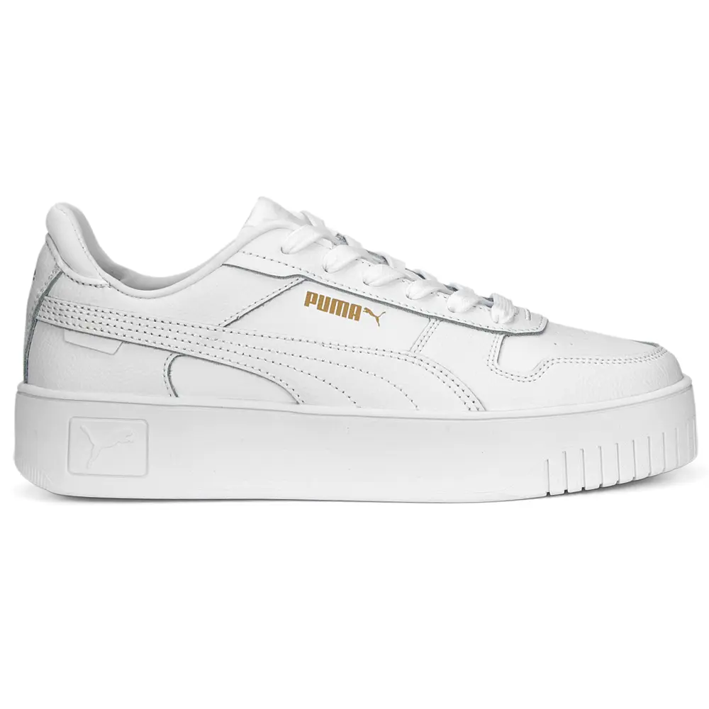PUMA Womens Carina Street Platform Sneakers Shoes Casual - White