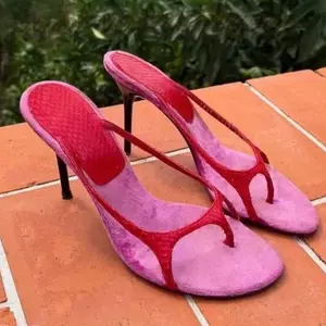 stiletto high heels snake pattern sandals sexy large size fashion women's shoes cool slippers