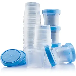 Specimen Cups with Lids-Leak Proof Lid- High Quality Latex Free Polypropylene Plastic- Non-Sterile- 25 4oz Specimen Jar Disposable Tissue jar
