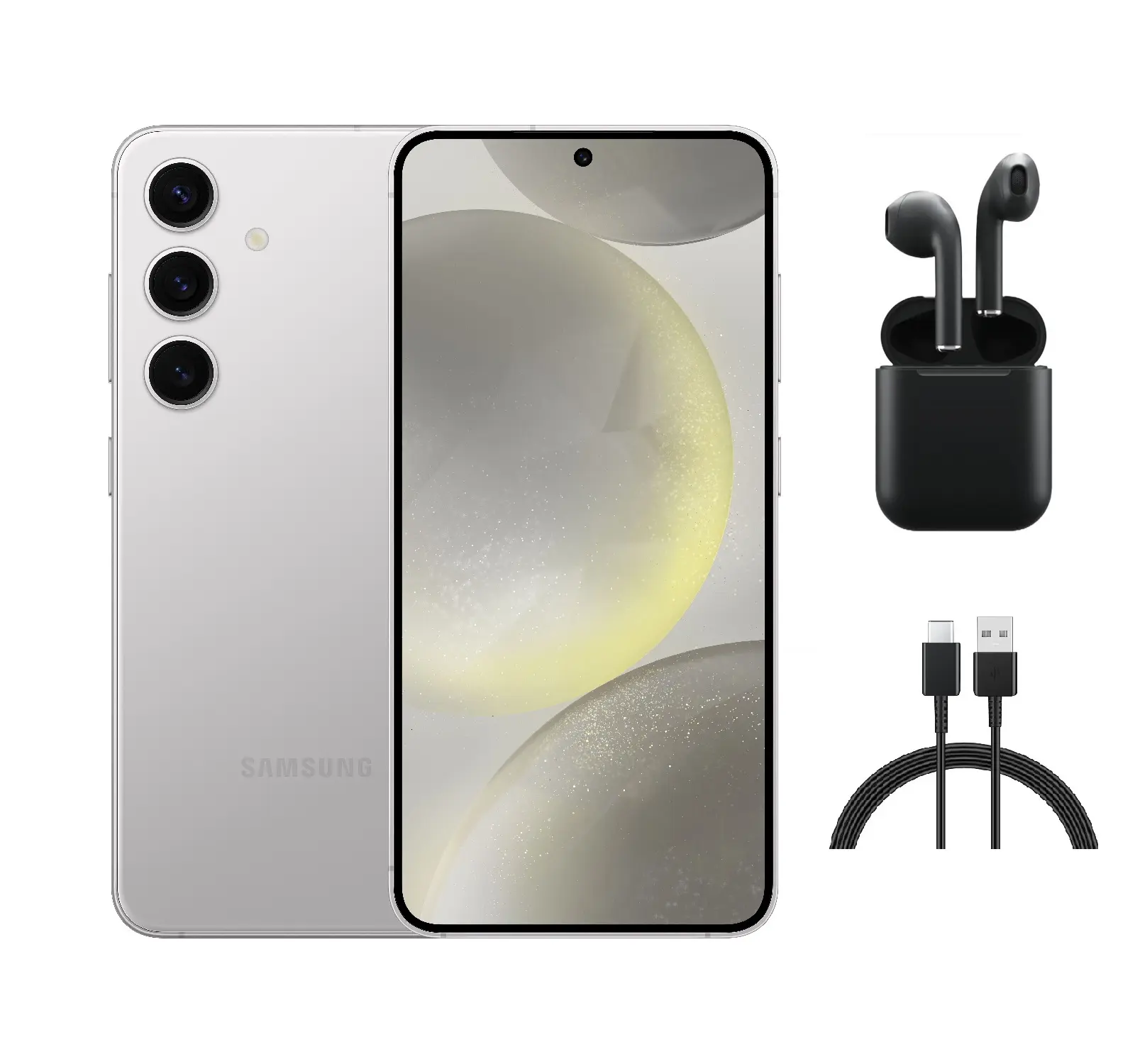Refurbished Samsung Galaxy S24 5G (Unlocked) S921U Good Condition with Wireless Earbuds & 1 Year Warranty