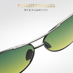 FEISEDY Night Driving Glasses Night Vision Anti Glare Eyewear for Men Women B2294