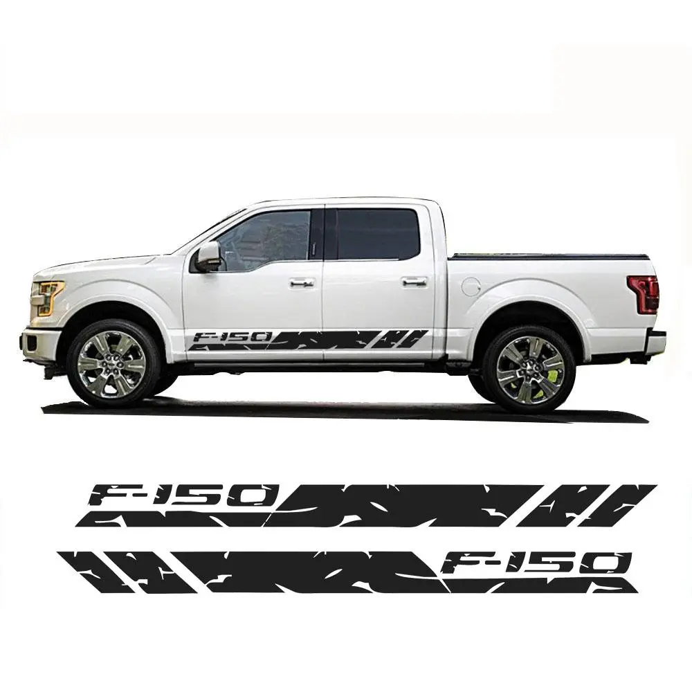2pcs Waterproof Vinyl Sport Side Door Letter Decals Kit for Ford F150 - Cool Car & Vehicle Decoration Sticker Decals for Cars