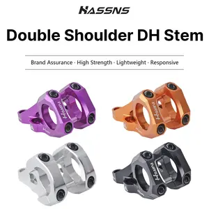 Hassns Speed Bike Dual Shoulder Handlebars 31.8mm Dh Lightweight Electric Mountain Bike High Strength Straight Mount Dual Shoulders