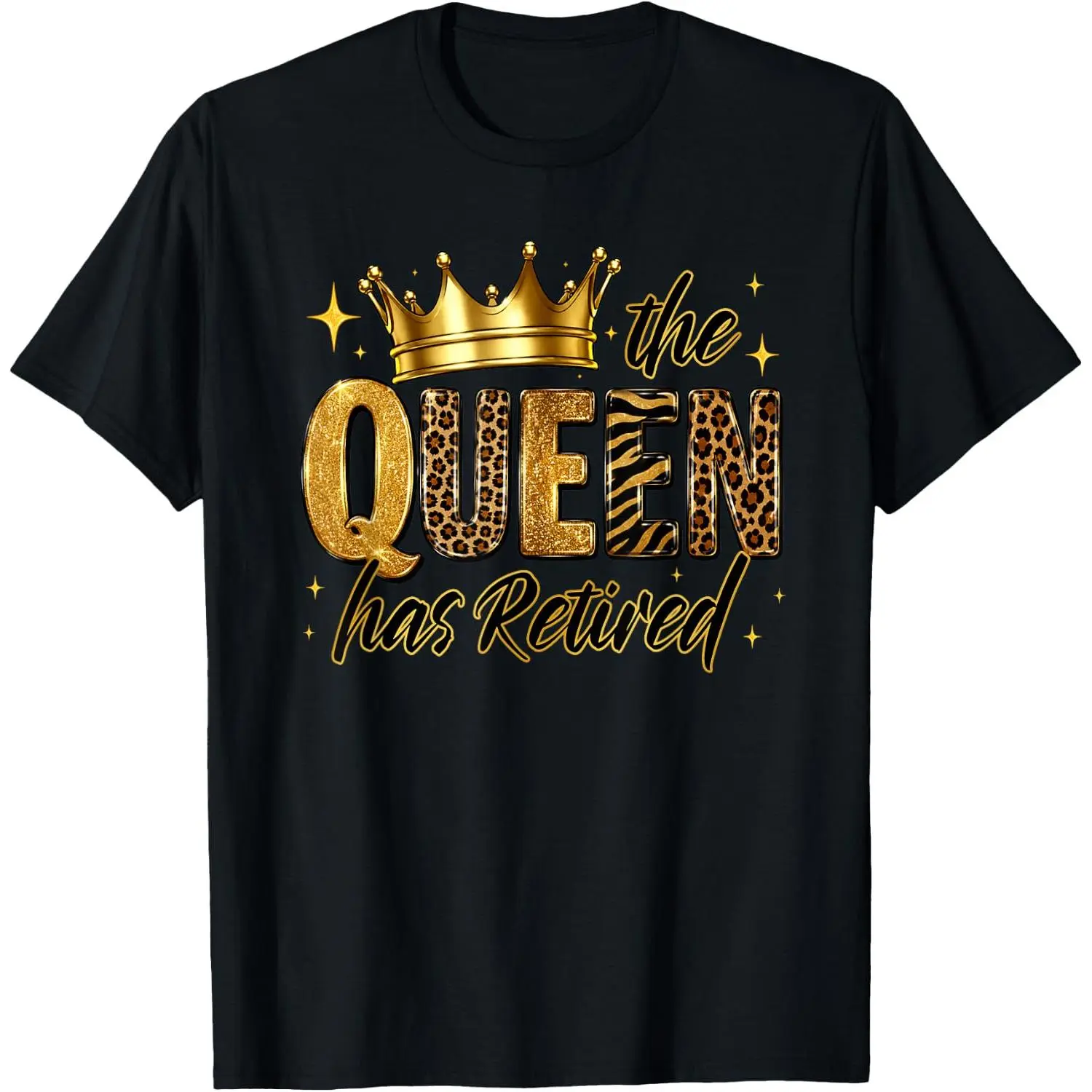 100% Cotton The Queen Has Retired Shirt Funny Retirement Party for Women T-Shirt