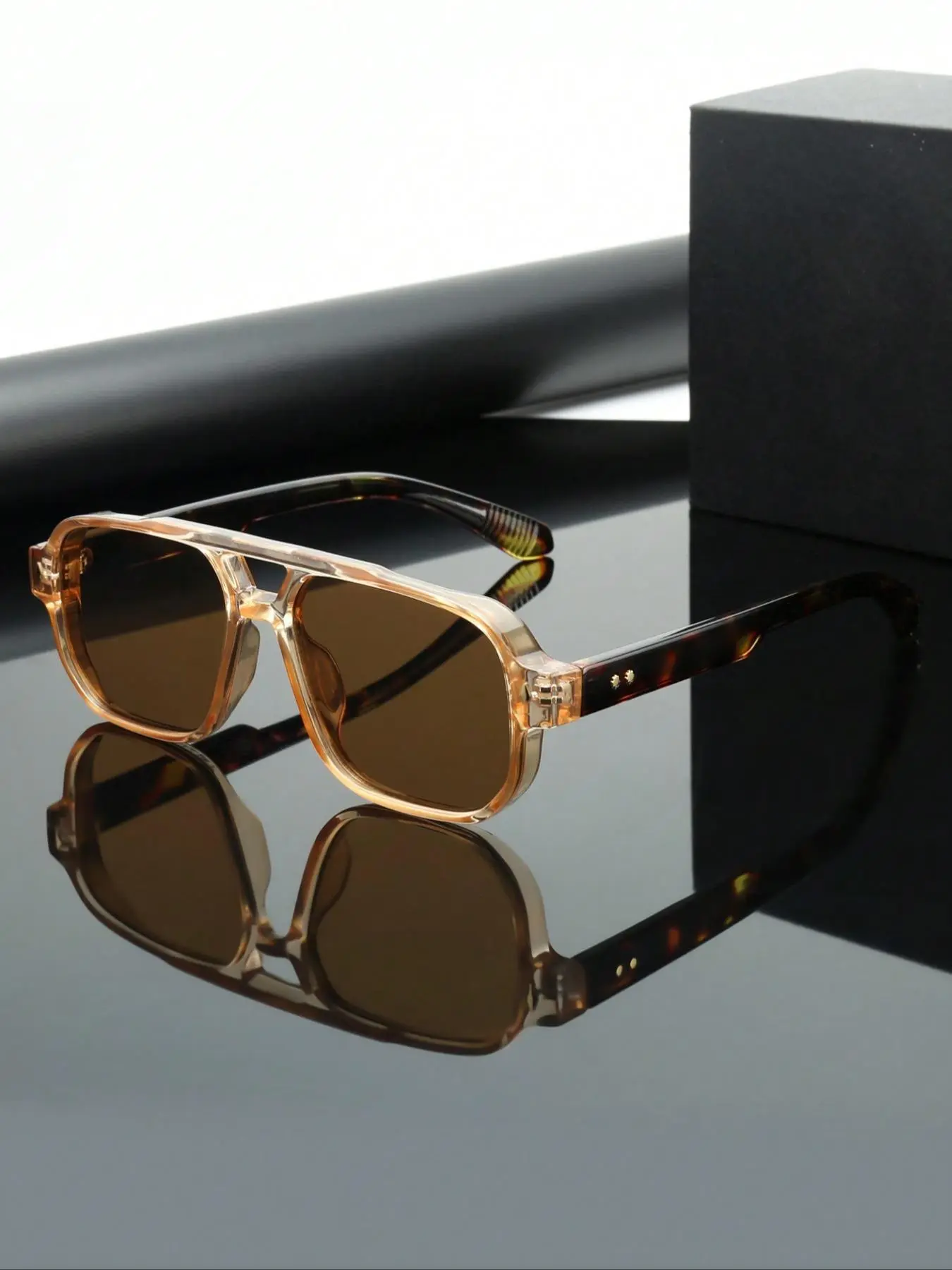 Unisex Vintage Trendy Glasses, Retro Casual Glasses for Everyday Use, Fashion Accessories for Outdoor Activities, Casual Stylish Glasses