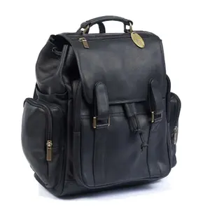 212 MAIN Uptown Jumbo Cowhide Backpack (329E-Black) - Roomier Functional Luggage Bag with Phone Pocket, Magnetic Zipper Closure, Adjustable Strap, Water Bottle Holder, Cow Hide Backpacks