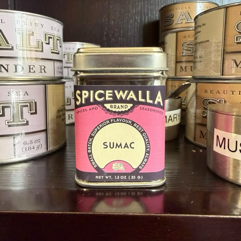 Spicewalla Sumac Spice 1.3 oz - Superior Flavor Best Quality Aromas for Cooking and Seasoning