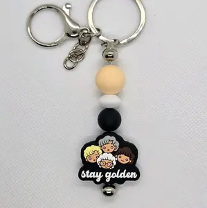 Stay Golden (The Golden Girls) Beaded Keychain