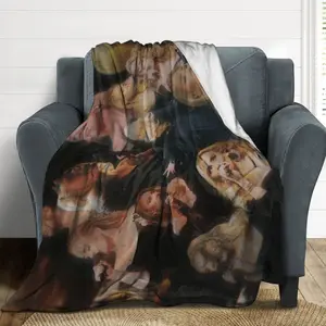 Adele pop singer themed printed blanket, soft, warm and durable, perfect for office, sofa, bedroom, bed or camping essentials, a gift for fans blanket plushthin quilt holiday gift Intense Nacho Printed Flannel Blanket