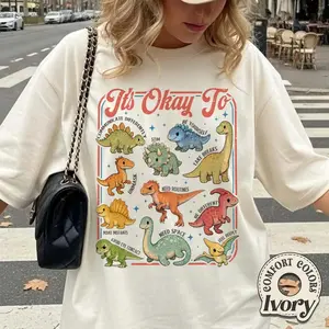 [Sale off up to 50%] Comfort Colors Dinosaur Autism Acceptance T-Shirt, Neurodiversity Pride Tee