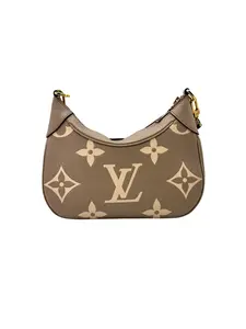 Pre-owned Louis Vuitton leather Shoulder Bags Boulogne Grey/White Monogram Canvas Shoulder Bag IRIS085