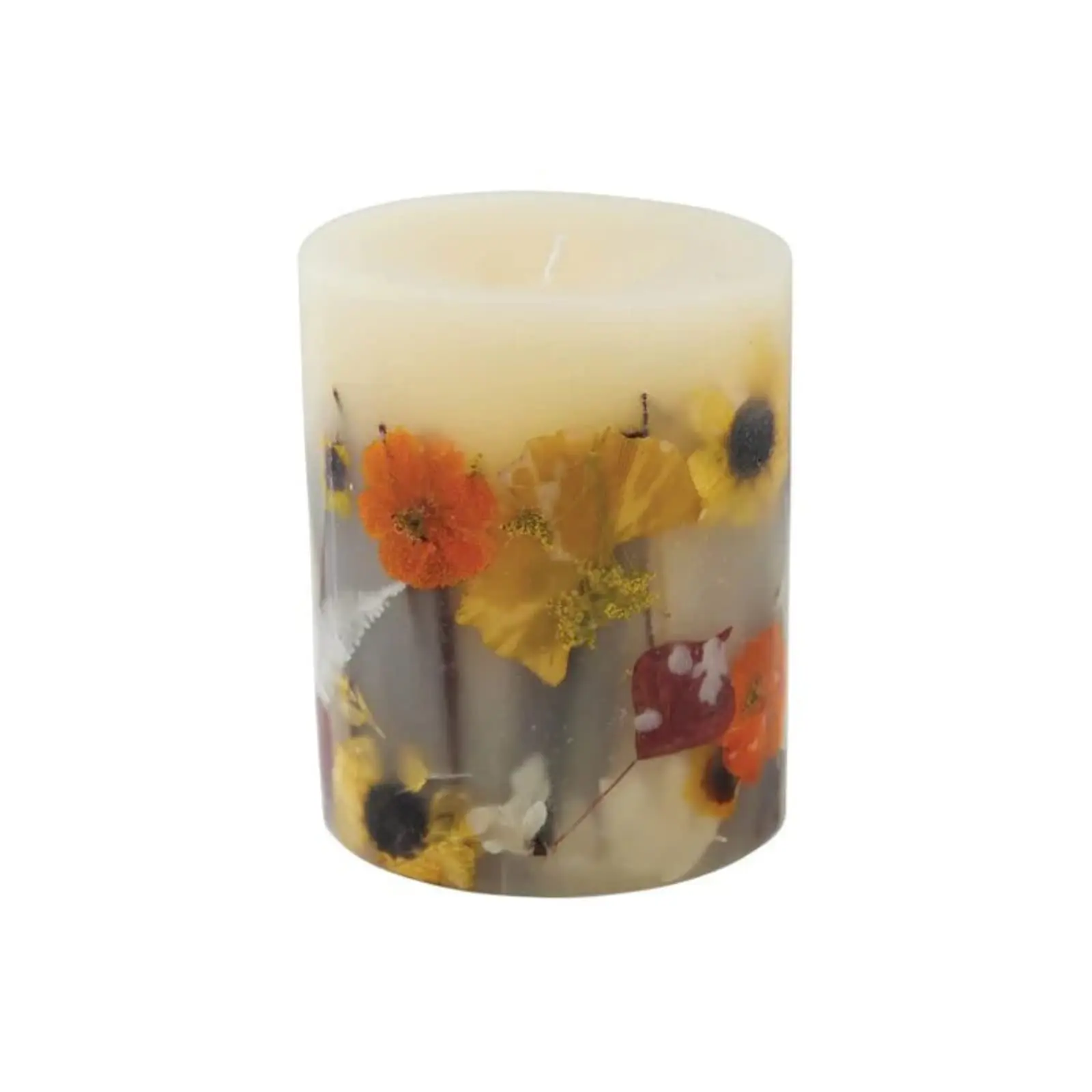 Rosy Rings Medium Round Botanical Candle - Honey