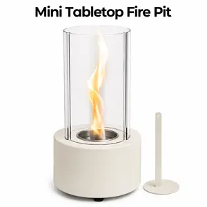Mini Tabletop Fire Pit – Smokeless Portable Ethanol Fireplace for Cozy Home Decor Tabletop S'mores Maker Housewarming Gift Smokeless Fire Pit Indoor Outdoor Fire Pit