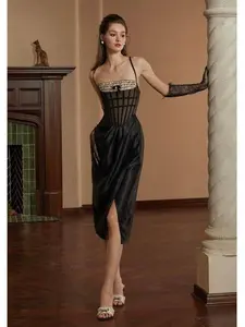 Midday Phantom Corset Dress Elegance Polyester graduation dress