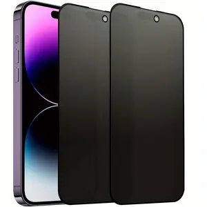 iPhone Privacy Screen Protector Film Set, Anti-Glare Eye Protection Scratch-Resistant Protective Tempered Glass Installation for iPhone 17/16/15 Pro Max 13 12 11 Smartphone Accessories