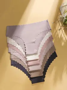 Women's Leopard and Halloween Print Briefs Set, Breathable Seamless Mid-Rise Panties, Casual Fitted All-Season Underwear