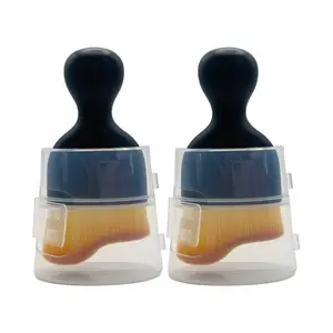 2 Pack Detailing Cleaning Brush Car Interior Air Vent Dashboard Gap Brushes Dusting Tools with Cover for Crevice Dust Removal