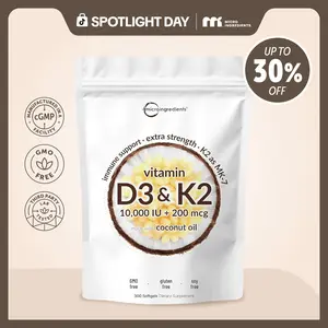 Micro Ingredients Vitamin D3 K2 Supplement Softgels