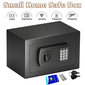 Portable Anti-Theft Safe Box, Dual Lock Valuables Storage Cabinet, Safe Organizer For Cash Jewelry, Universal Home Office Safe Box, Without Batteries Piggy