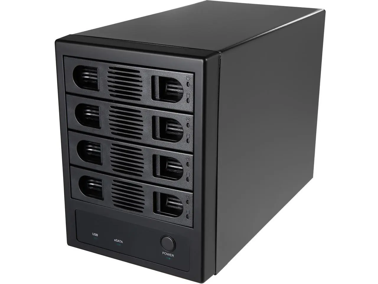 SYBA SY-ENC50104 4 Bay 3.5" SATA III HDD NON-RAID Enclosure – Supports USB 3.0 & eSATA Interface