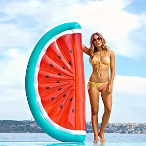 Inflatable Watermelon Float, Inflatable Watermelon Swimming Ring, Swimming Pool Float, Water Sports Equipment for Summer Party