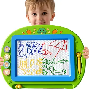 Drawing board toddler toy, sketch/writing/scribble book for 2–3 year old girls and boys, travel game, educational learning children’s toy, birthday gift, erasable magnetic portable drawing/writing board with stamp and pen, early childhood education toy