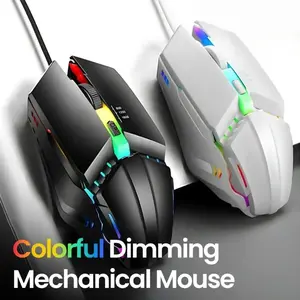 X3 Gaming Mouse, E-Sports USB Wired Mouse, LED Luminous Backlit, Compatible with Desktop PC Laptop Office Computer