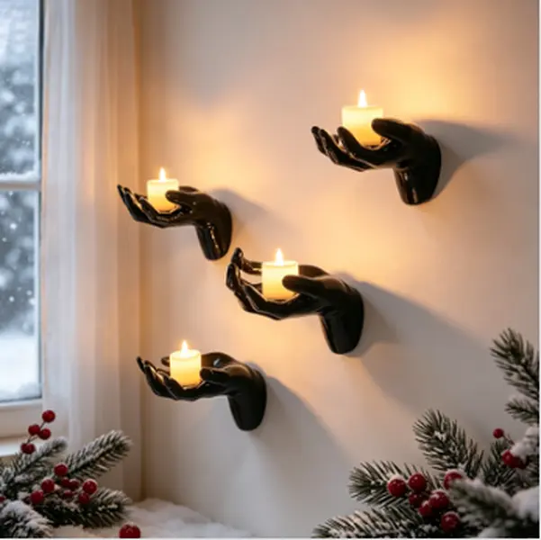 Simulated Demon Hand Hanging Ornament - Halloween Festive Party Decor, Desktop Display Home Supply for Spooky Holiday Atmosphere Boost