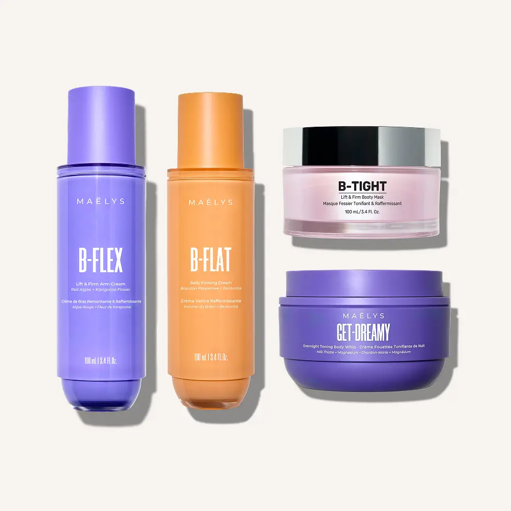 MAËLYS SLEEP & FIRM 24-Hour Bundle | Save $32 on 4 Full-Size Products| All Over Body Toning, Plus Targeted Belly, Booty and Arm Firming