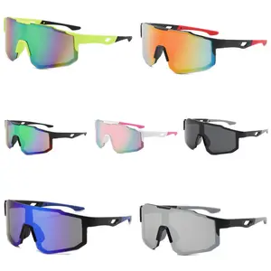 7-Pack Unisex PC Frame Sunglasses - Windproof Sun Visor, Polarized, Blue Light Blocking, Anti-Eyestrain, Large Slim Square Eyewear for Men, European-American Style Motorcycle Polarized Men's Frames