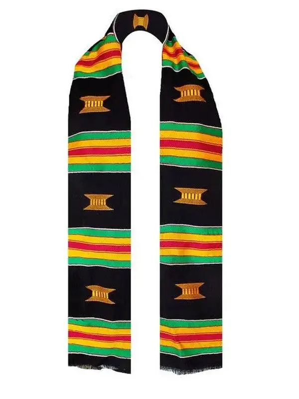 Handwoven Kente Scarf-Sash-DP2169 | African Fashion | Dupsie's