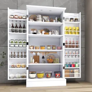 47-in Minimal Modern Farmhouse Kitchen Floor Cabinet - Indoor Storage Furniture for Kitchen Organization Needs