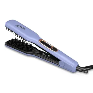 JINRI Volumizing Ceramic Hair Iron, Pumped-Up Volume, Adjustable Temp, 360 ° Tail Rotation, Lasting Hair Volume, for Short Or Thin Hair, Dual Voltage（100-240V）, Purple