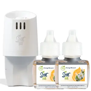 100% Natural Orange Blossom Plug in Refill Air Freshener Starter Kit