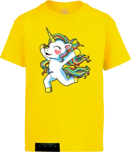 Yellow tee/black pop it