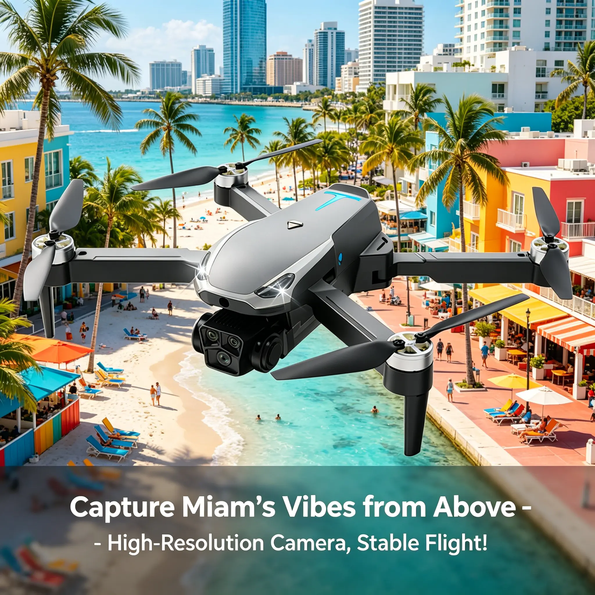 2026 Foldable Aerial M8 Pro Drone with 4K UHD EIS Anti-Shake Camera, GPS Precise Positioning System, 5G WiFi FPV Real-time Transmission,   Intelligent Obstacle Avoidance, Auto Return, 360° Stunt Roll, 2 Batteries for Adults Beginners Aerial Photography