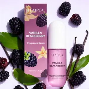 50ML Vanilla Blackberry Fruit Scented Spray Perfume for Women, Alcohol-Free Non-Irritating, Portable, Ideal Christmas Gift, Hair Perfume Mist