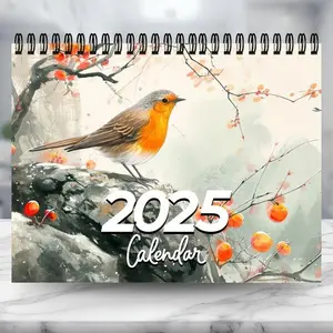 2025 Bird Calendar | 12 Month Calendar | Watercolor Birds | Bird Lover Calendar | Wildlife Calendar | Gift For Bird Lovers | Wall Calendar