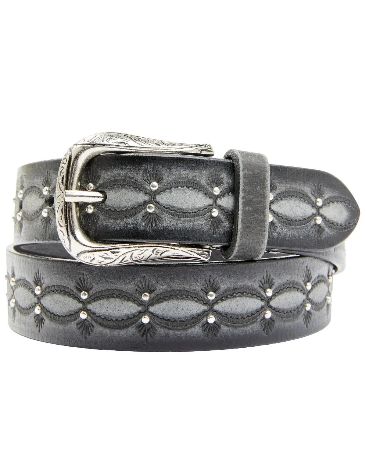 Shyanne Women's Women'S Embossed And Studded Leather Belt - 1881300