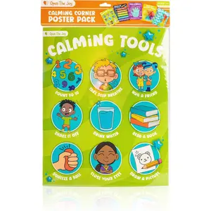 Calming Corner Poster Pack – Mindfulness & Self-Regulation Visuals for Kids Emotional Support Tools for Toddlers, Classrooms & Calm Down Corners Ages 2+