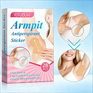 Sefudun Underarm Sweat Patches 28pcs, Body Care, Soft Skin-Friendly, Gentle Leak-Proof, Lightweight Breathable, Summer Use, No Damage to Clothes